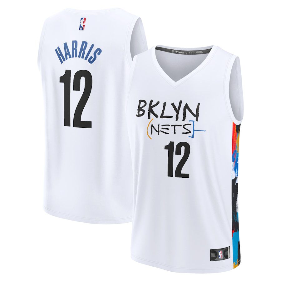 Men Brooklyn Nets #12 Joe Harris Fanatics Branded White 2022-23 Fastbreak NBA Jersey